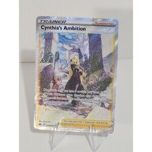 Cynthia's Ambition GG60/GG70 Crown Zenith Full Art Holo ENG